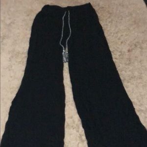 Black boho pants